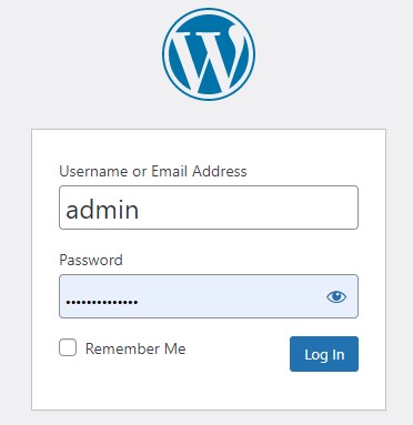 How to create an online store - Step 4A - WordPress Login